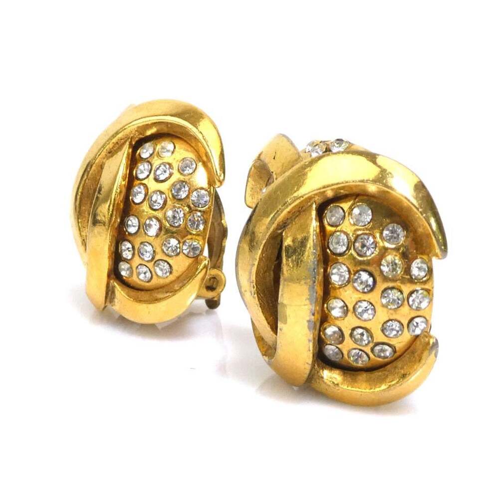 Chanel Cc Logo Clip-On Earrings Metal #247047C68B - Picture 3 of 9